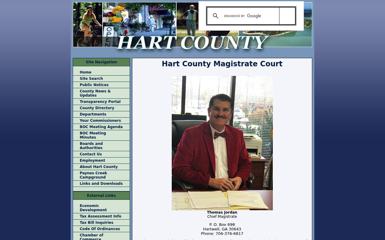 Hart County Magistrate Court warrant and bond information