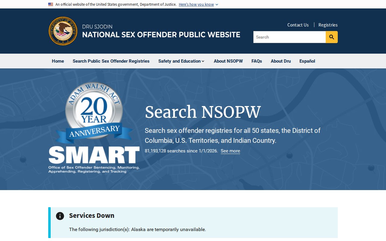 Hart County sex offender search through the national registry